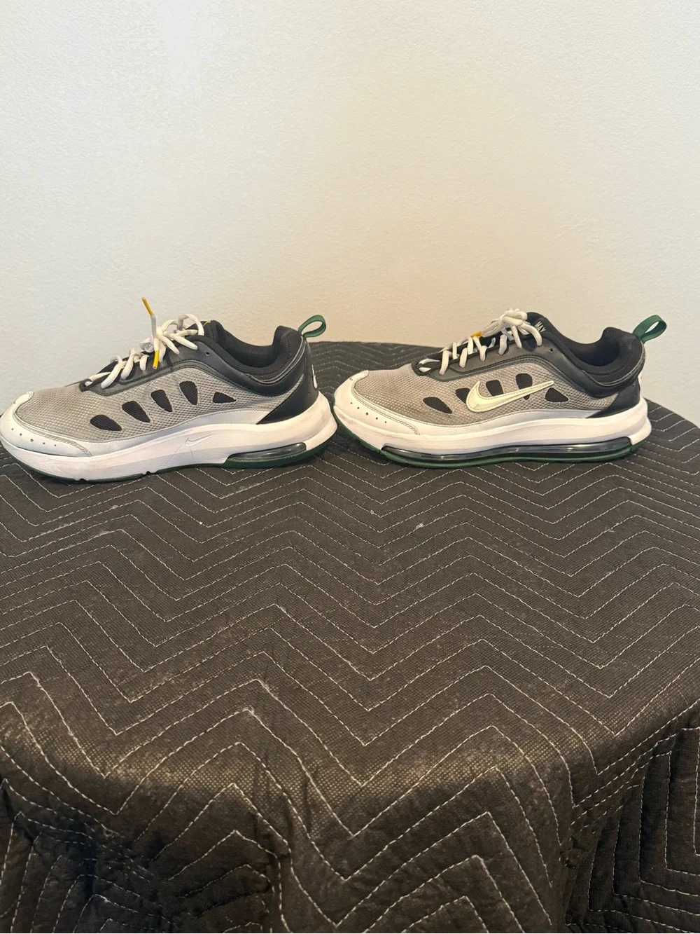 Nike AP Air Max Running Shoes white, black and gorge green colorway. Size 11.5